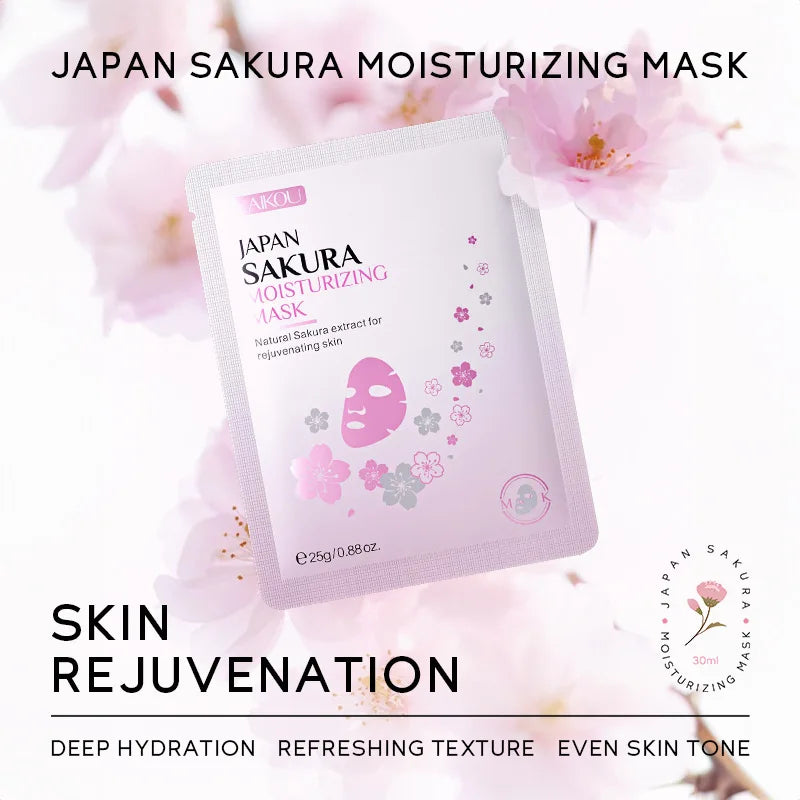 LAIKOU Sakura Face Mask – Moisturizing & Anti-Aging (10pcs)