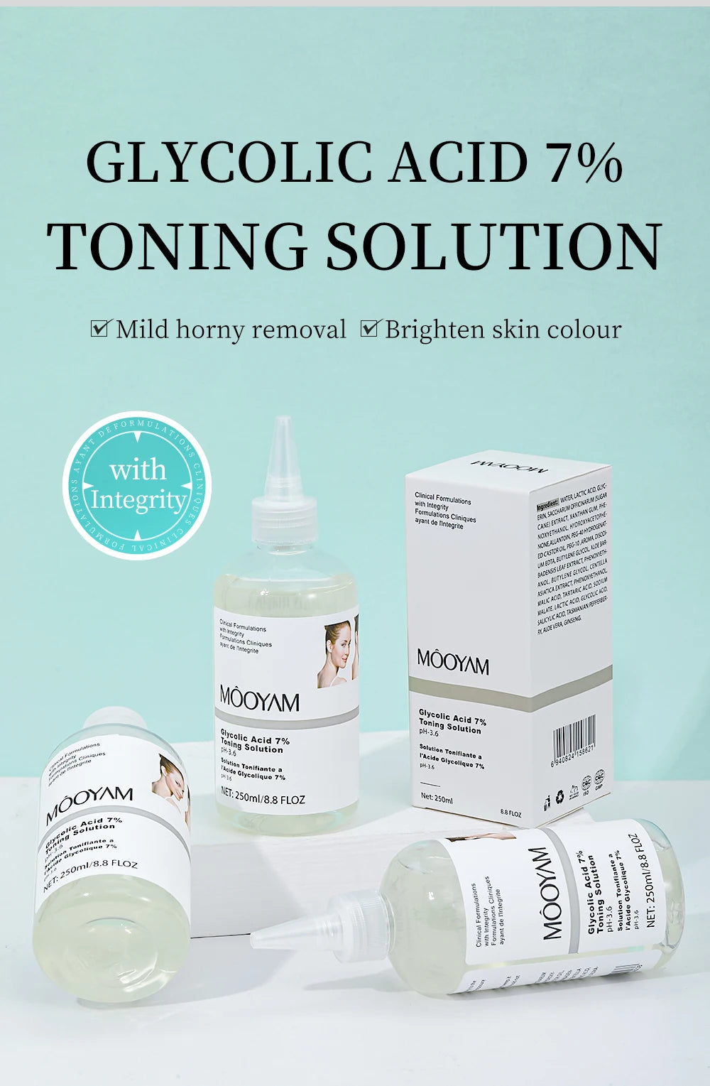 7% Glycolic Acid Toner – Hydrating & Exfoliating (250ml)