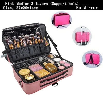 Large Cosmetic Makeup Bag – Travel Storage Case
