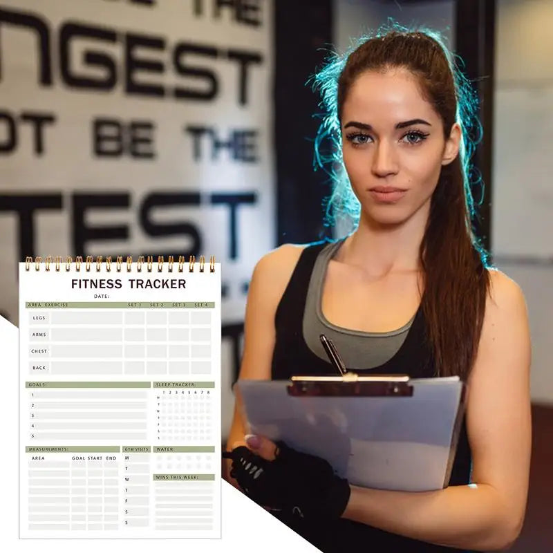 Daily Fitness Planner – Workout & Nutrition Health Journal