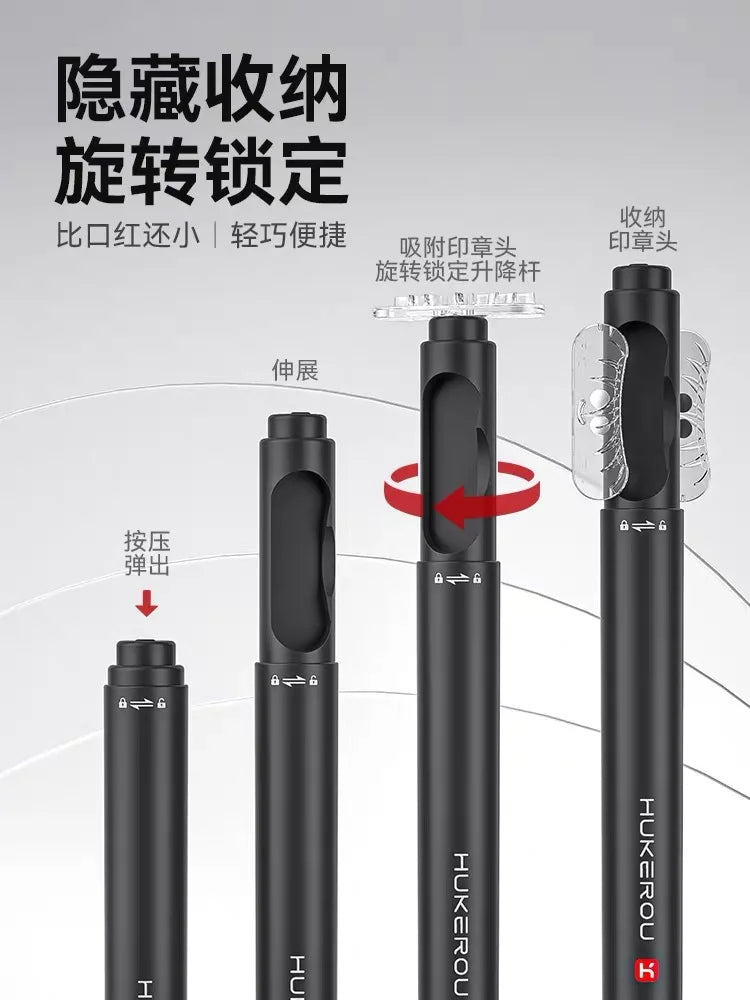 HUKEROU Eyeliner Stamp Pen – 4 Style Waterproof Quick-Dry