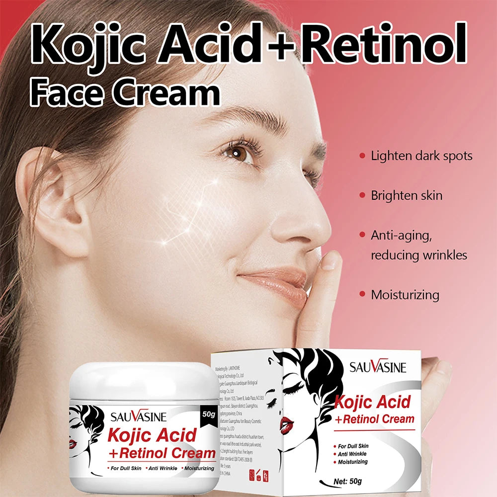 Kojic Acid Skincare Set – Cream, Serum, Soap & Cleanser