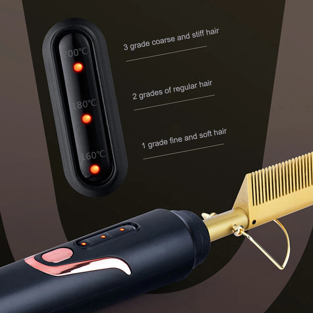 Electric Heating Comb – Beard & Hair Styling Tool