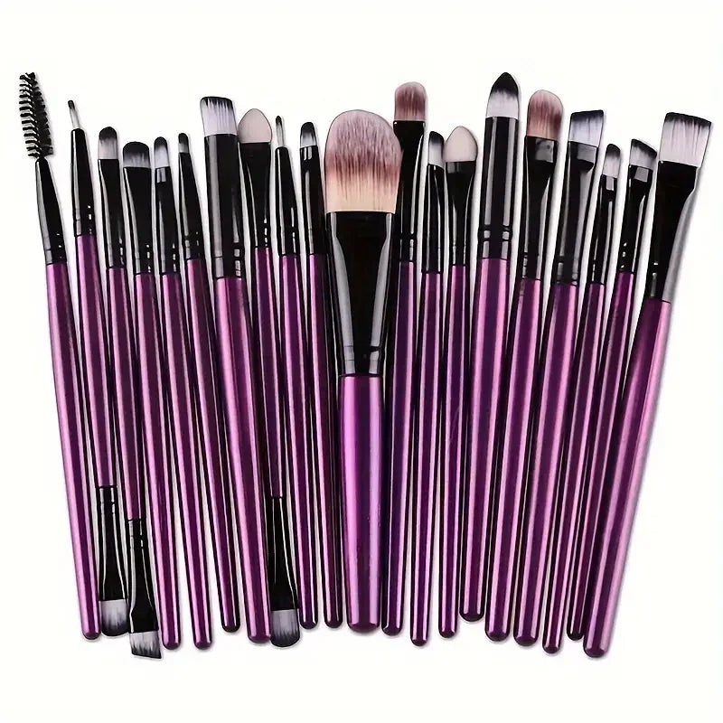 Makeup Brush Set (8–20pcs) – Foundation & Eyeshadow