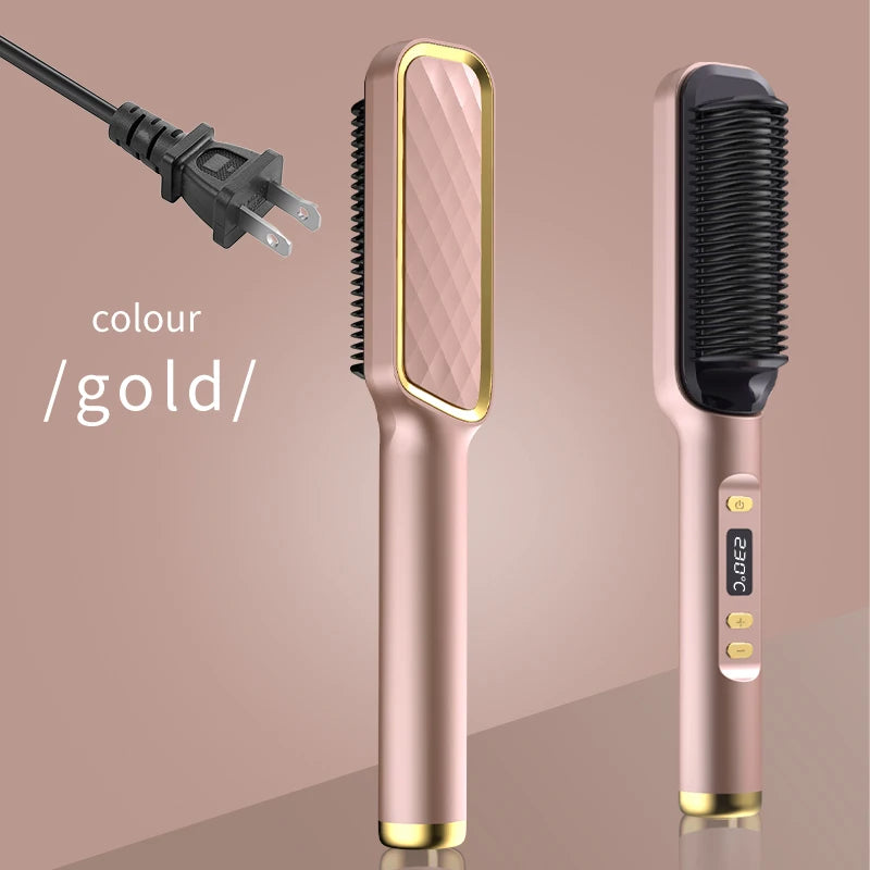Electric Hot Comb – Ionic Straightening Brush, Anti-Scald