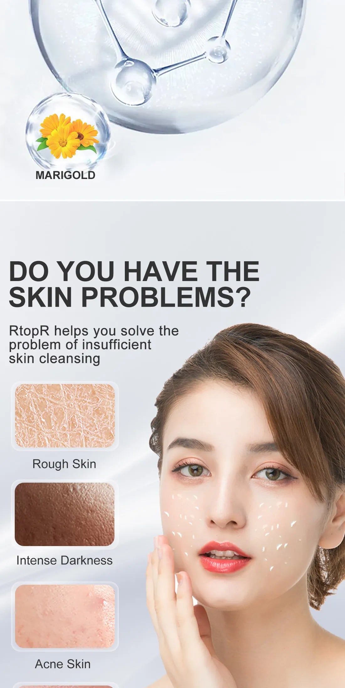 RtopR Exfoliating Facial Gel – Pore Cleanser & Scrub