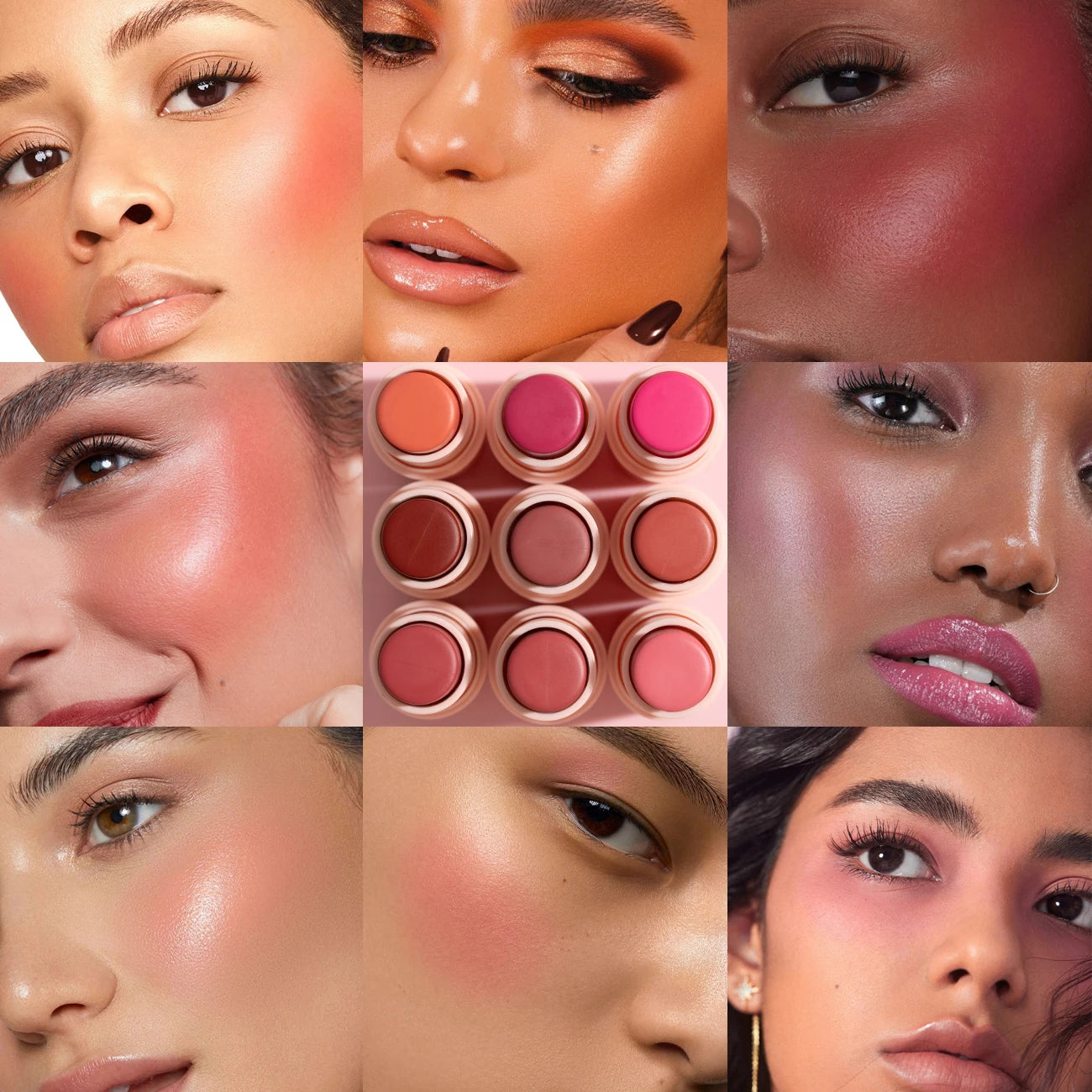 Multi-Tone Cream Blush Stick – Hydrating Lip & Cheek Tint