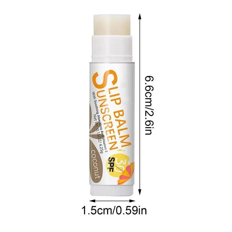 Natural Lip Balm SPF 30 – Moisturizing Fruit Flavor Sticks