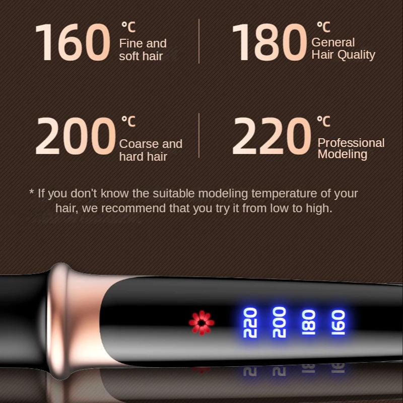2-in-1 Hair Straightener & Curler – Wet/Dry Styling Tool
