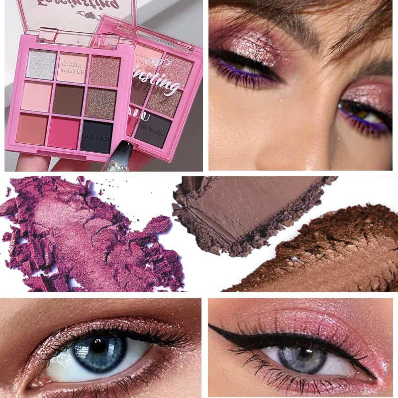 9 Color Glitter Eyeshadow Palette