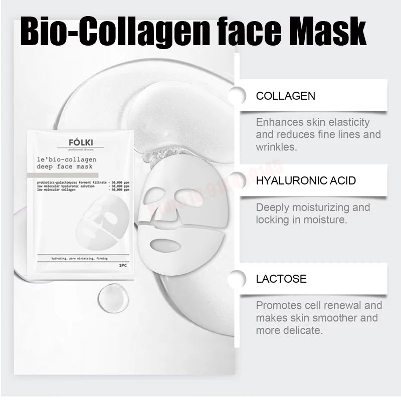 Bio Collagen Face Mask – Deep Hydrating & Pore Tightening