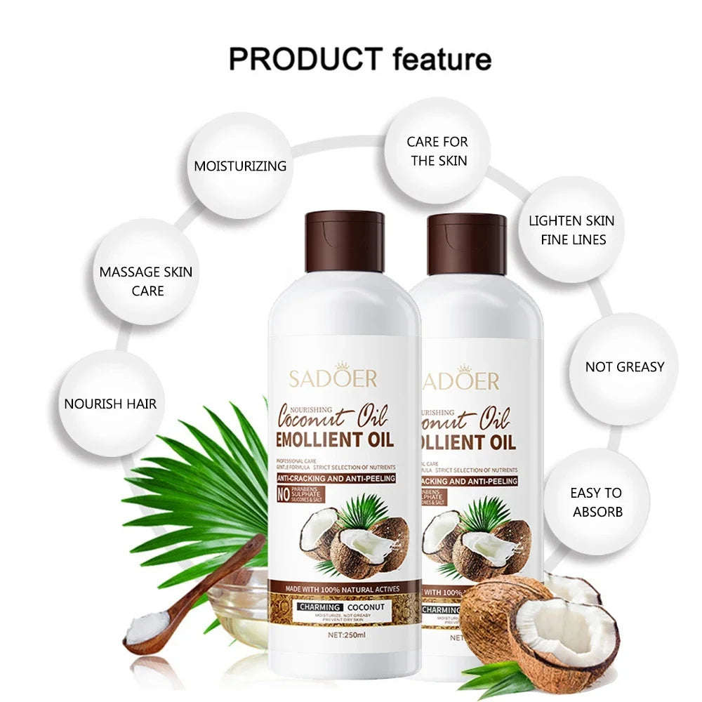 Coconut Massage & Body Oil – Hydrating & Firming