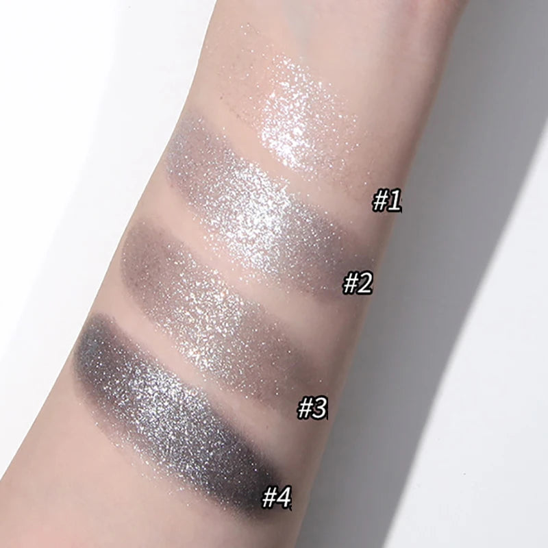Metallic Eyeshadow Palette – Glitter & Smoky Makeup