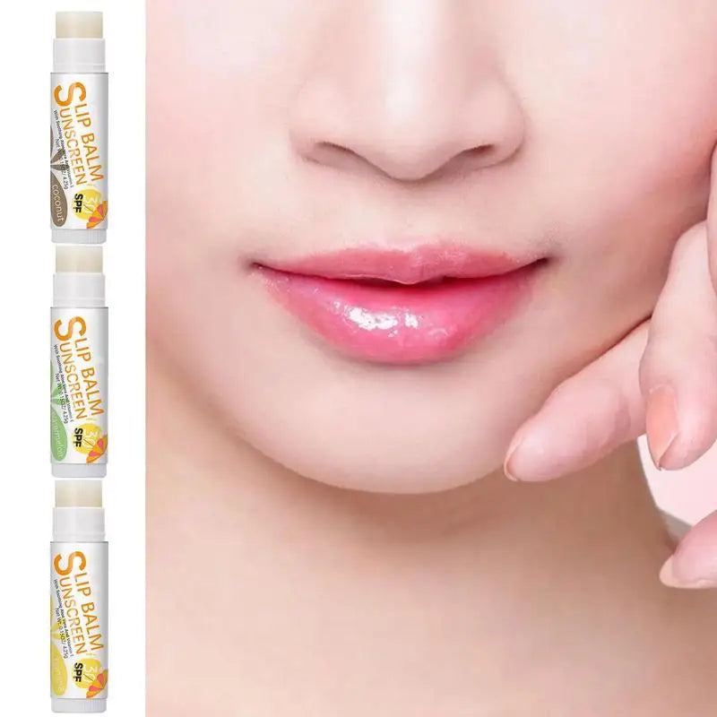 Natural Lip Balm SPF 30 – Moisturizing Fruit Flavor Sticks