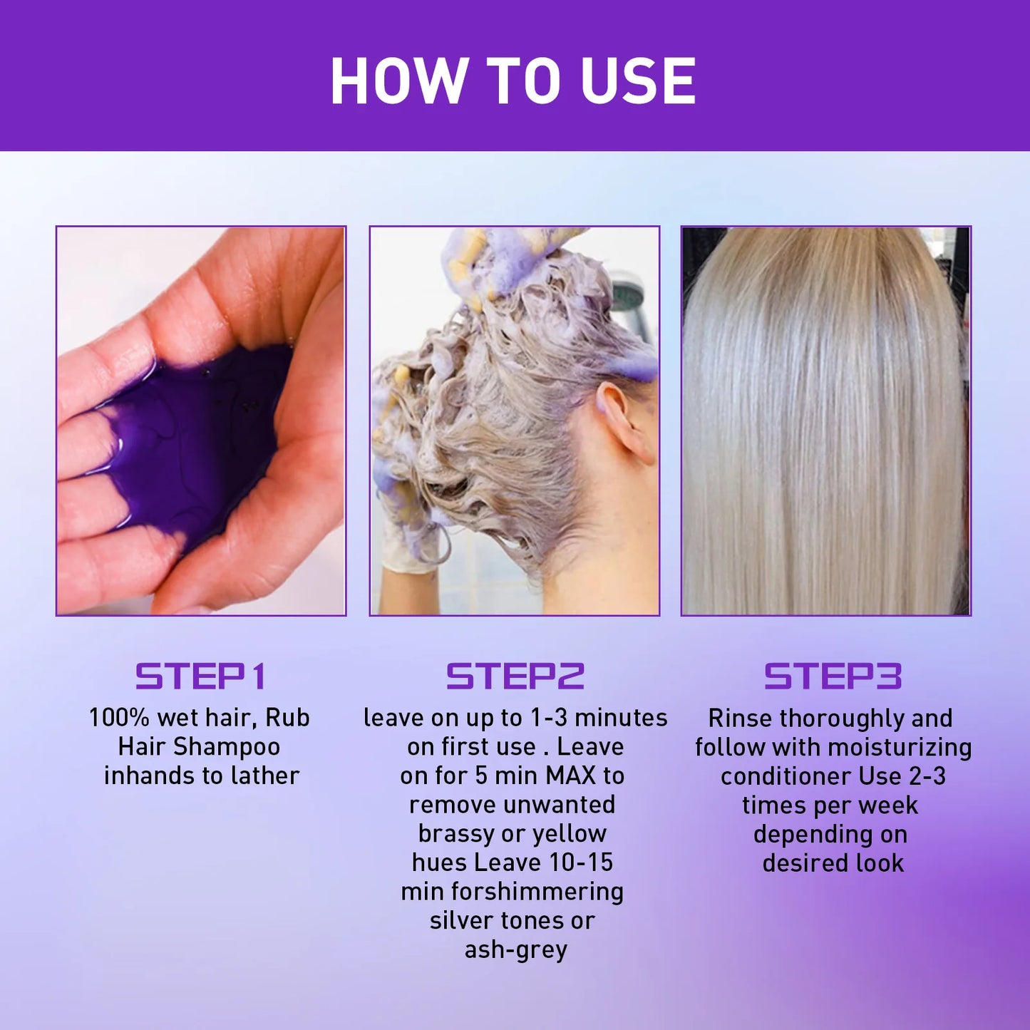EELHOE Purple Shampoo – Blonde Color Care & Repair