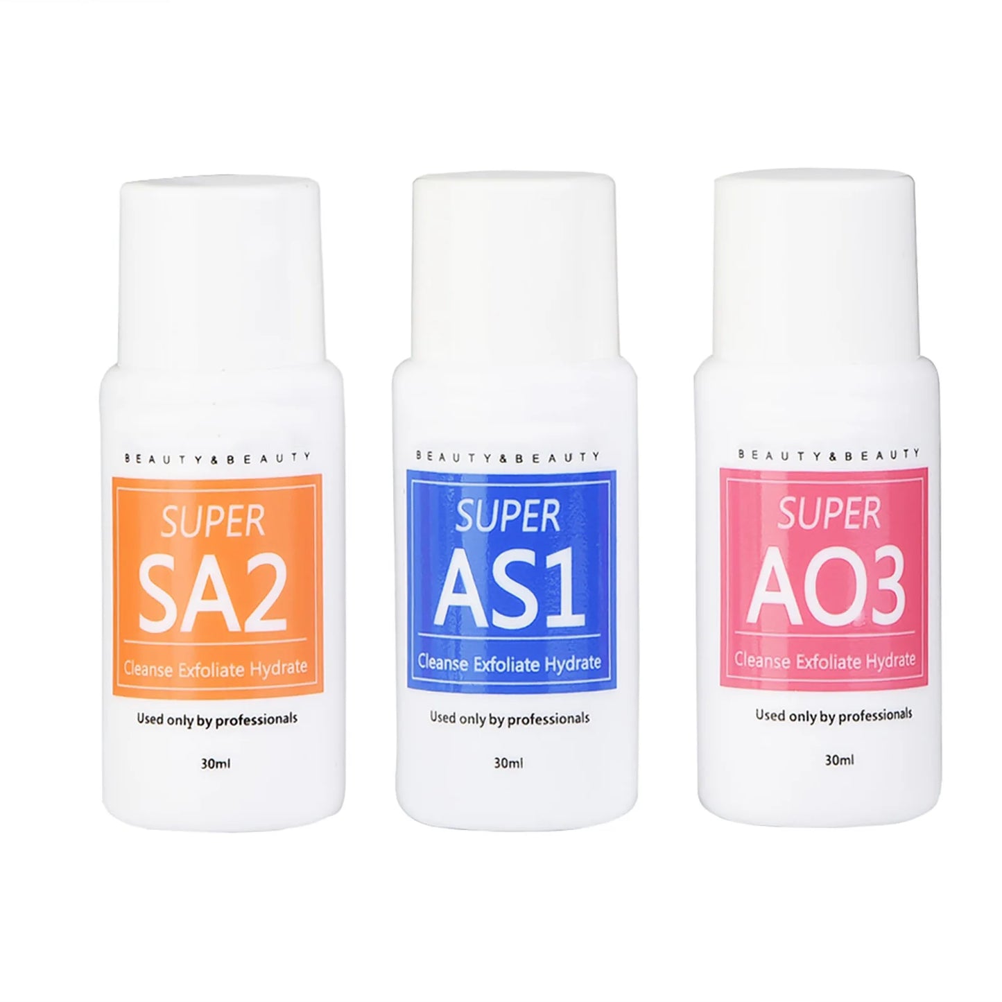 Aqua Peeling Solution Set – HydraFacial Cleansing (3×30ml)