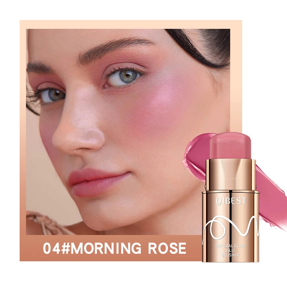 QIBEST Cream Blush Stick – Matte Multi-Use Face & Lip Tint