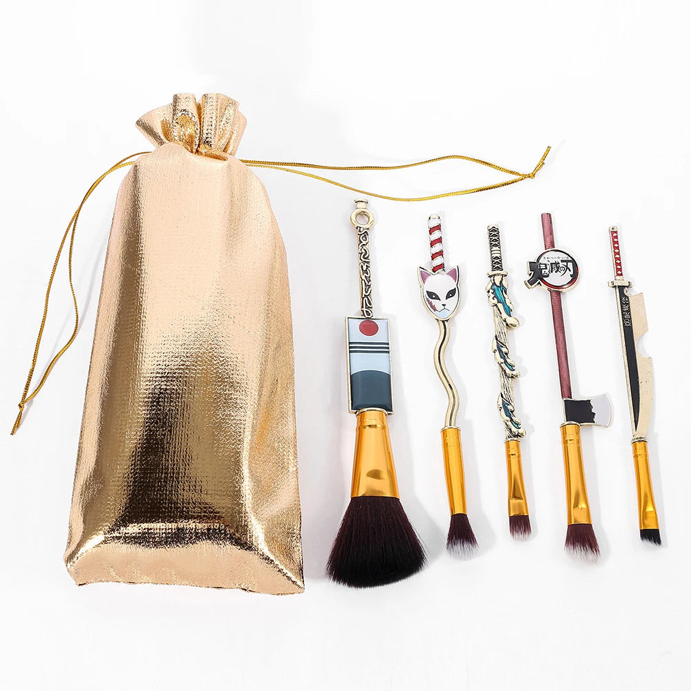 Demon Slayer Makeup Brush Set (5pcs) – Cosplay Tools