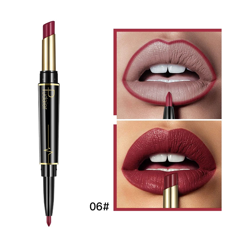 Pudaier 2-in-1 Matte Lipstick & Lip Liner