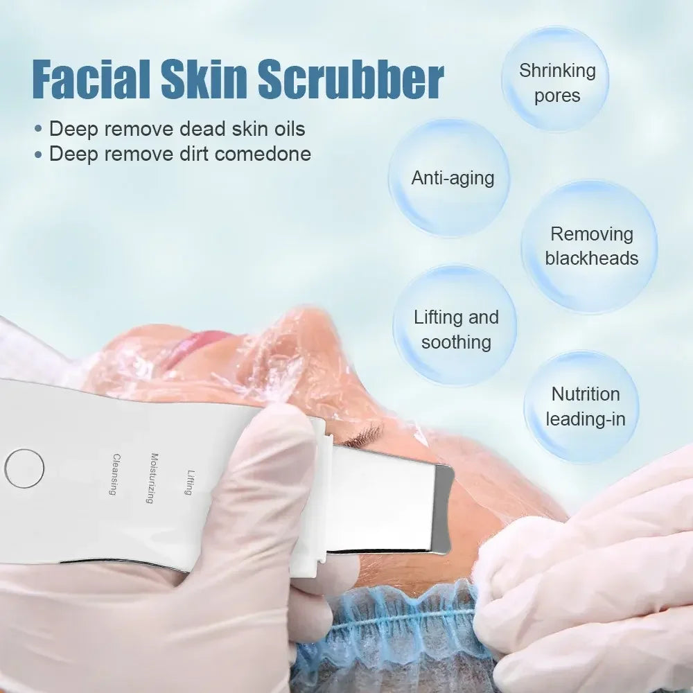 Ultrasonic Skin Scrubber – Deep Pore Cleansing Tool