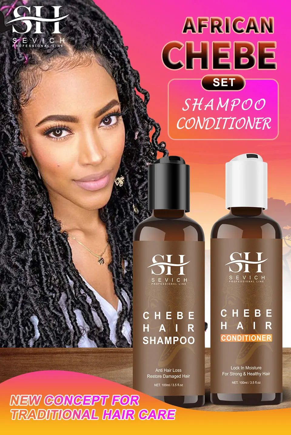Sevich Chebe Hair Care Set – Anti-Break & Growth Formula
