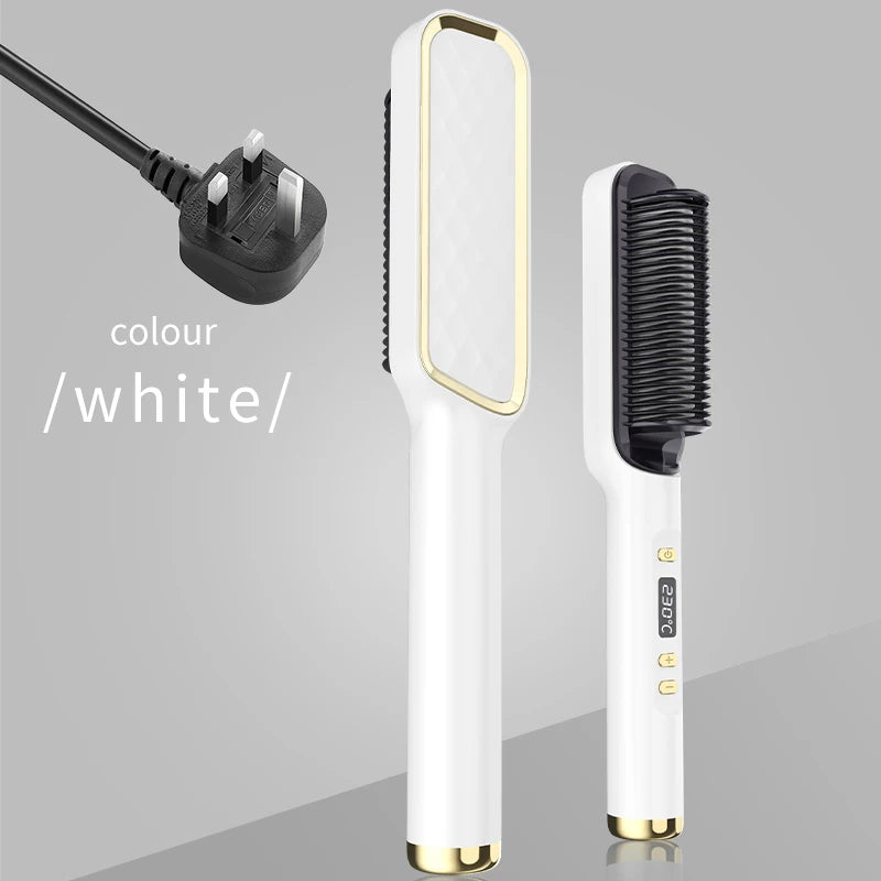 Electric Hot Comb – Ionic Straightening Brush, Anti-Scald