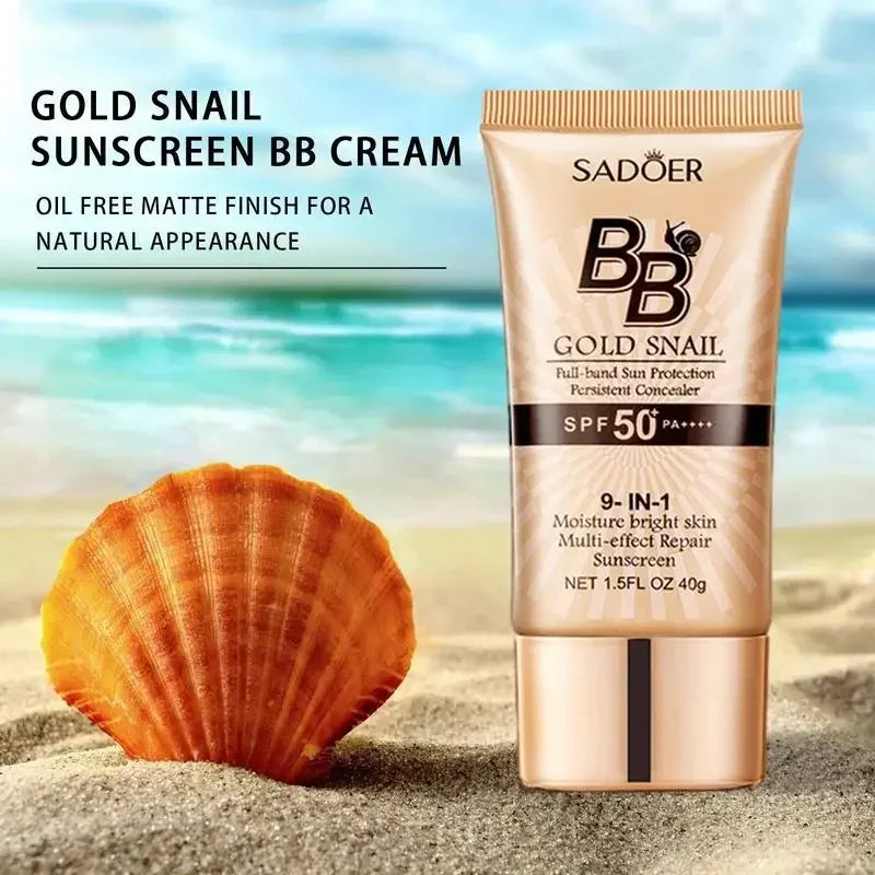 Gold Snail BB Cream SPF50+ – Whitening Sunscreen Foundation