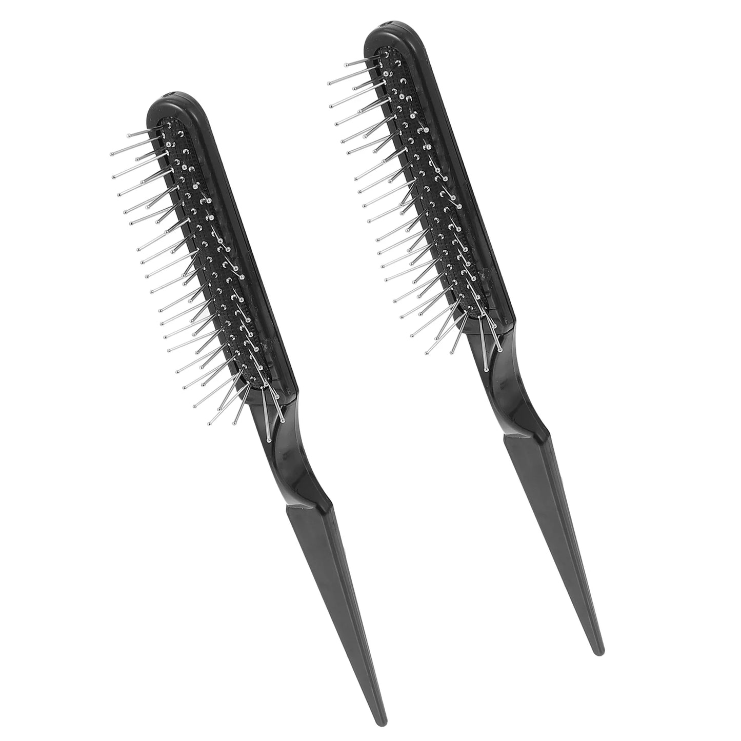 2-Piece Hair Comb Set – Rat Tail Pick & Detangling Brush