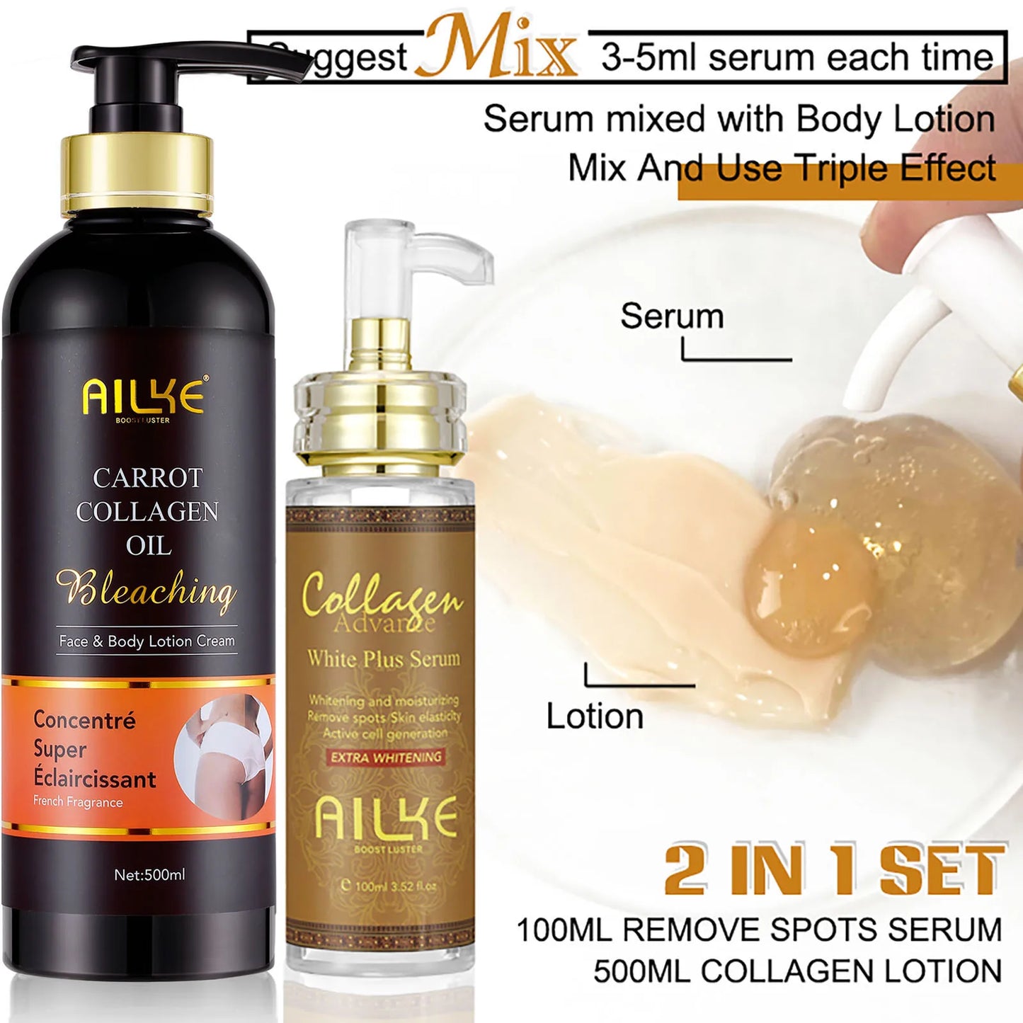 AILKE Bleaching Cream – Dark Spot Remover for Body & Face