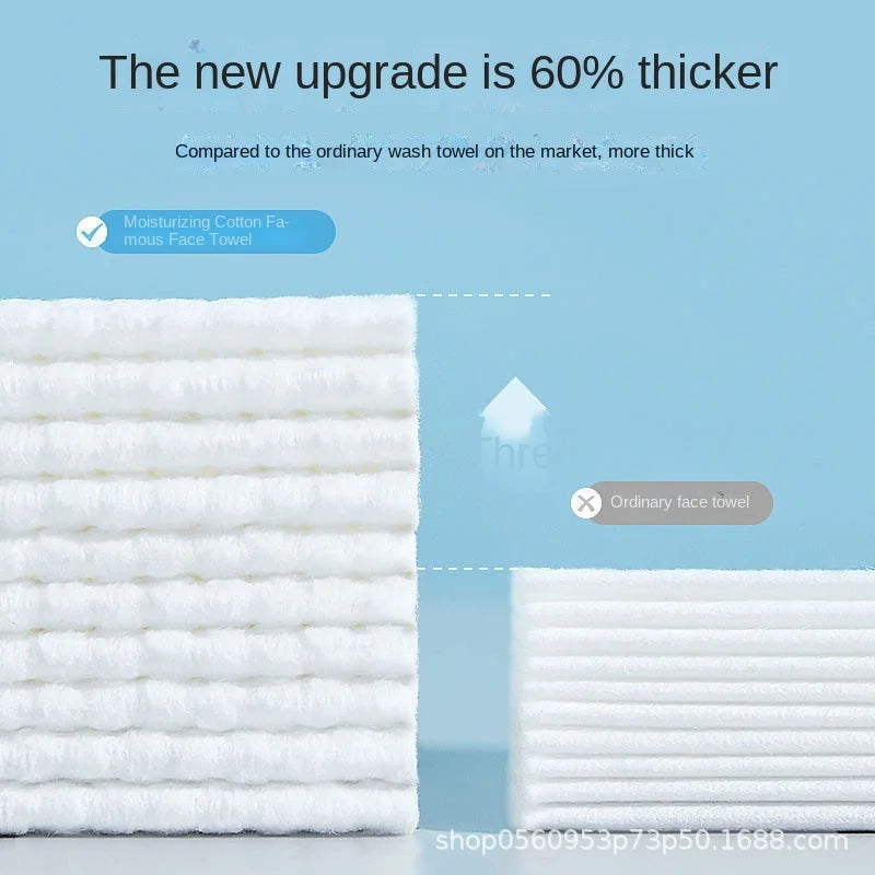 100PCS Disposable Cotton Face Towels – Soft & Extractable