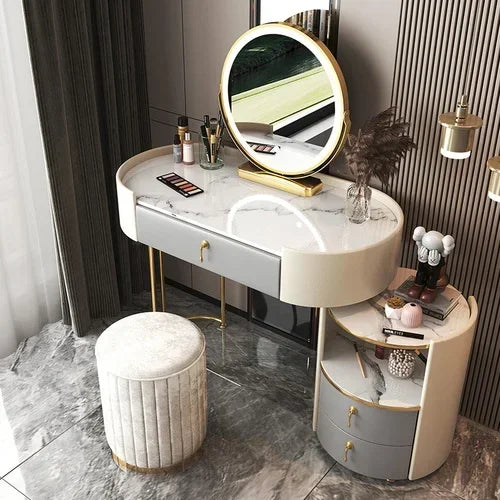Bedroom Luxury Vanity Table Beauty Storage Fashion Girls Vanity Table Modern Multifunctional Tocador Maquillaje Furniture