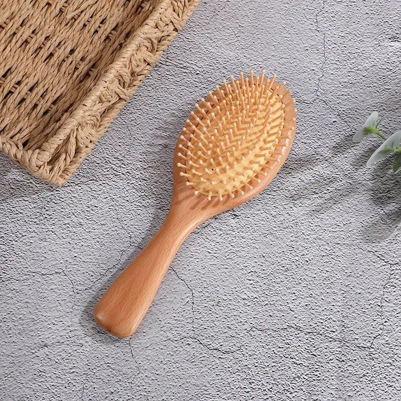 Bamboo Cushion Hair Brush – Scalp Massage Comb