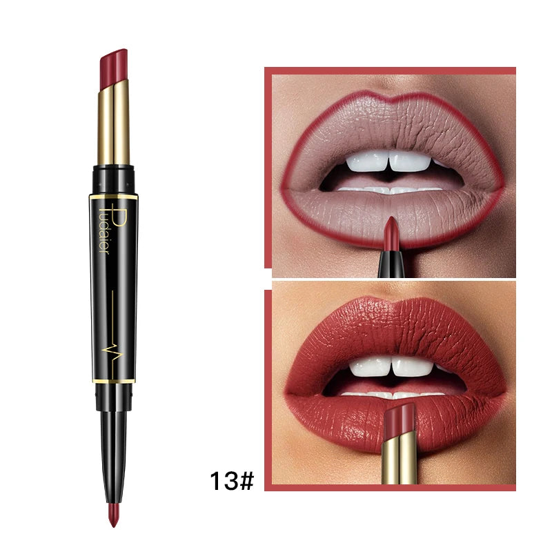 Pudaier 2-in-1 Matte Lipstick & Lip Liner