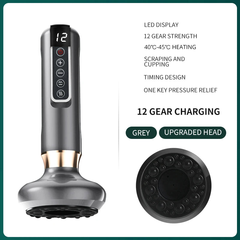 Smart Vacuum Cupping Massager – Infrared Heating & Skin Therapy