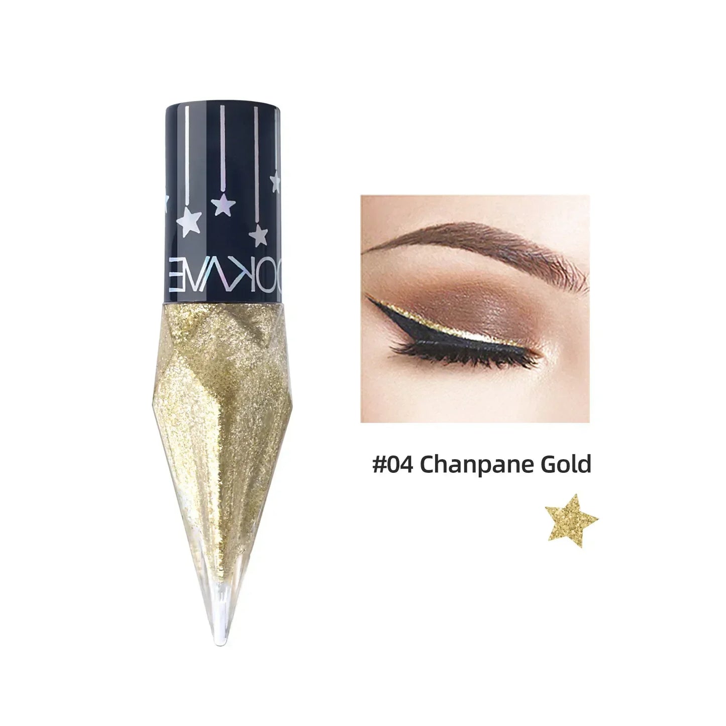 Diamond Shimmer Liquid Eyeliner – Waterproof 5-Color Set