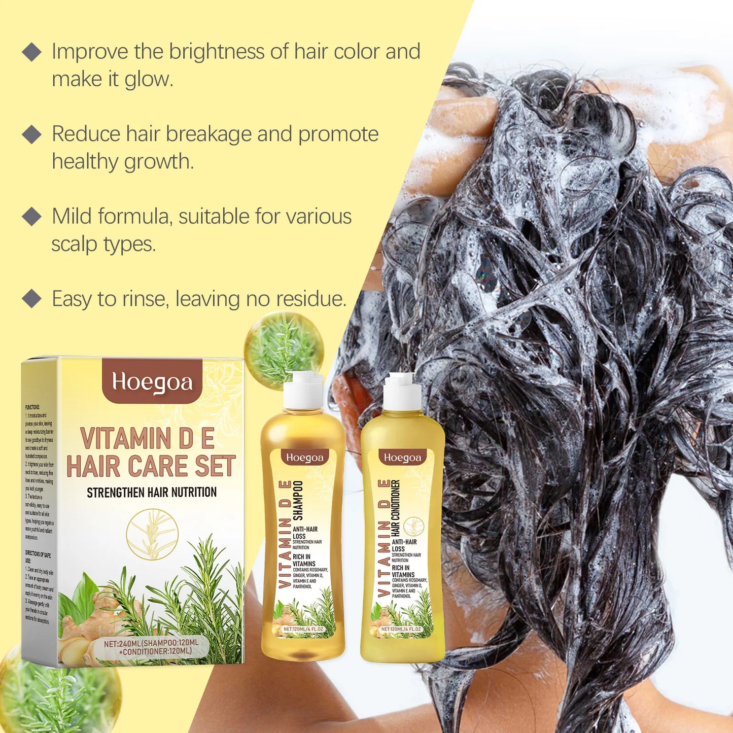 Hair Growth Shampoo & Conditioner – Nourish & Smooth
