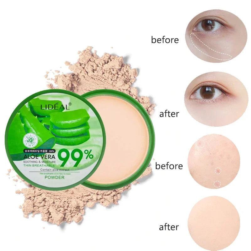 99% Aloe Vera Softening Powder – Waterproof, Oil-Control Foundation