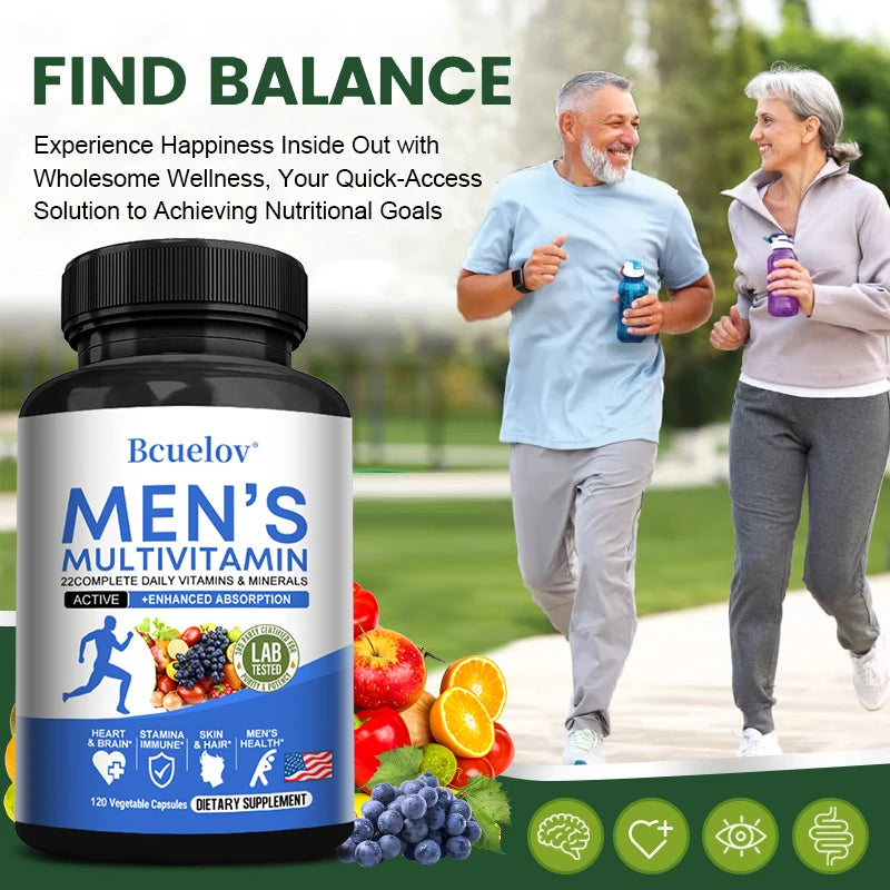 Men’s Multivitamin – Vitamins A, C, D, E & Zinc (120 Ct)