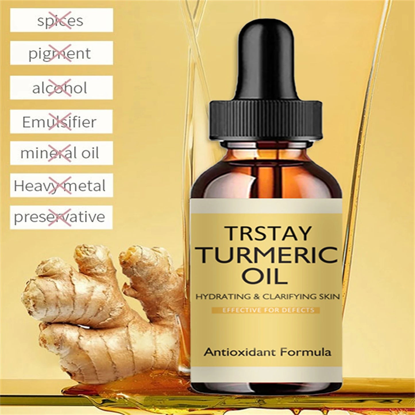 Turmeric Glow Oil Serum – Brightening for Dark Skin