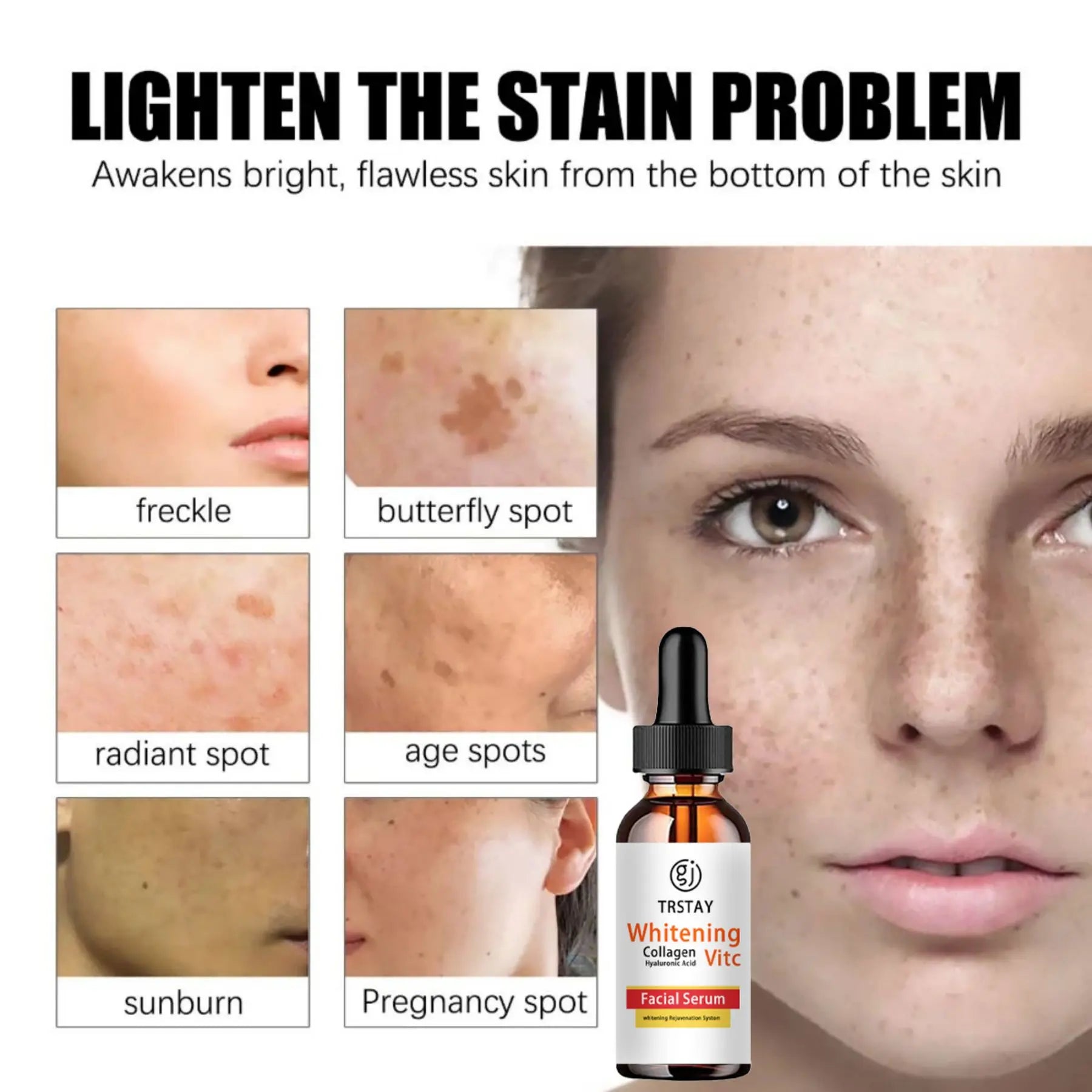 New high concentration active formula, Effectively promote skin regeneration Collagen hyaluronic acid maintenance Vitamin Col