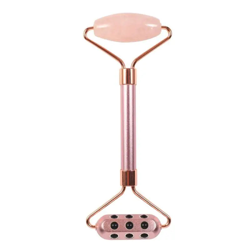 Rose Quartz Jade Roller – Anti-Aging Face Massager