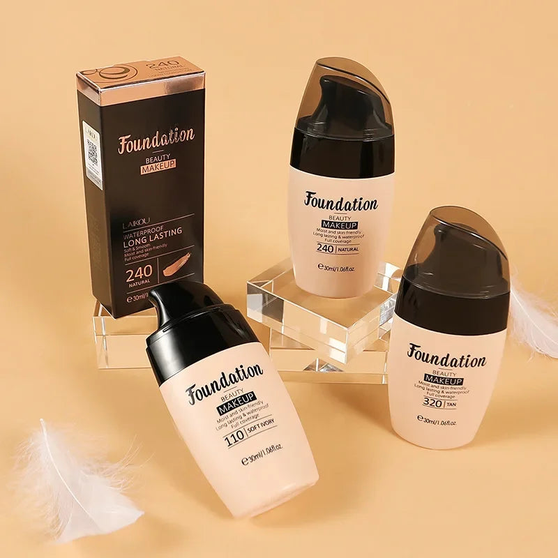 30ml Liquid Foundation – Waterproof High Coverage
