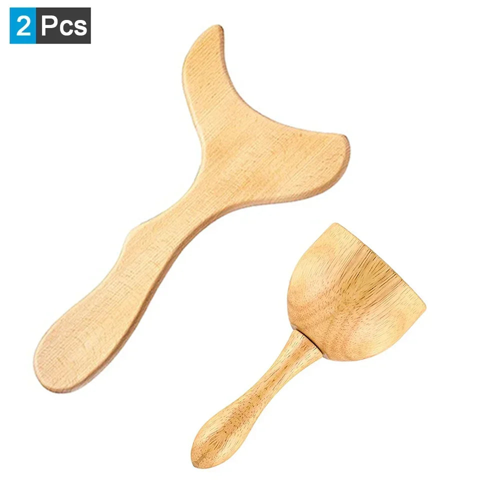 Wood Therapy Massage Tools – Anti-Cellulite Wooden Roller Set