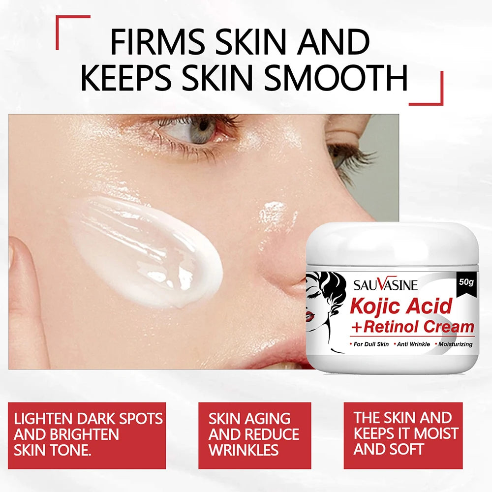 Kojic Acid Skincare Set – Cream, Serum, Soap & Cleanser