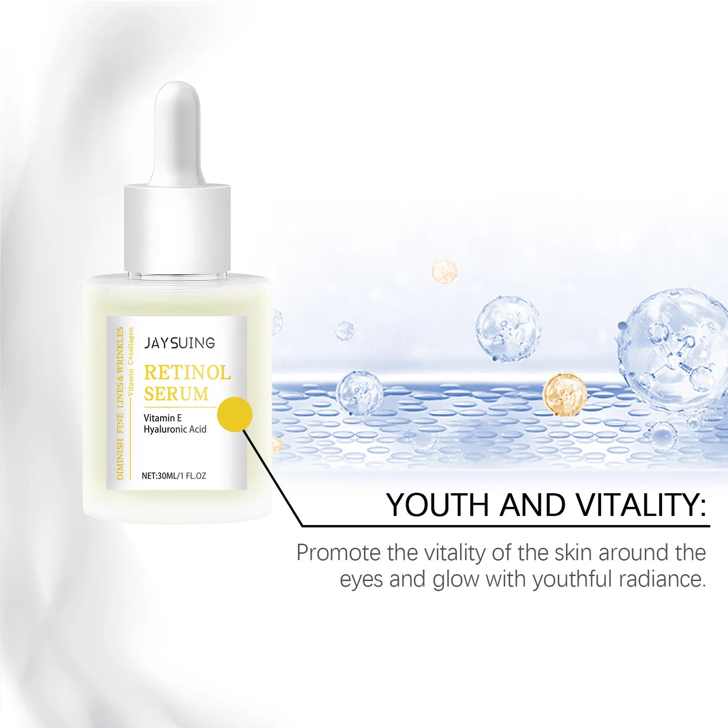 Retinol Eye Serum – Collagen & Hyaluronic Acid Anti-Puffiness