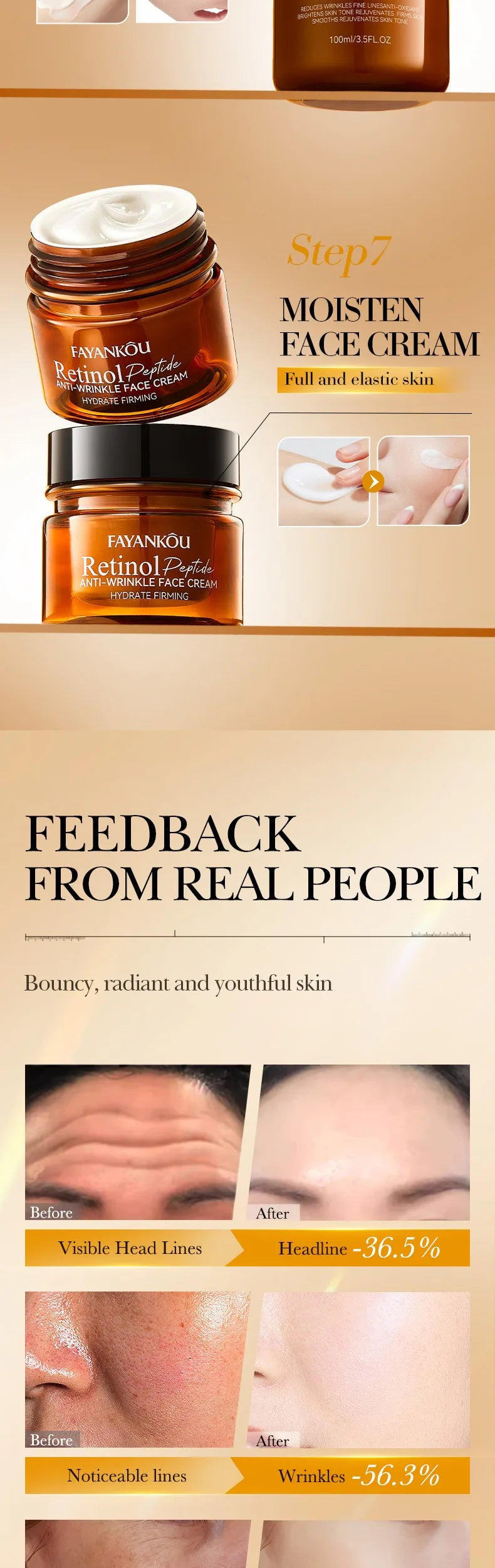 Retinol Peptide Skincare Set – Anti-Aging & Brightening Care