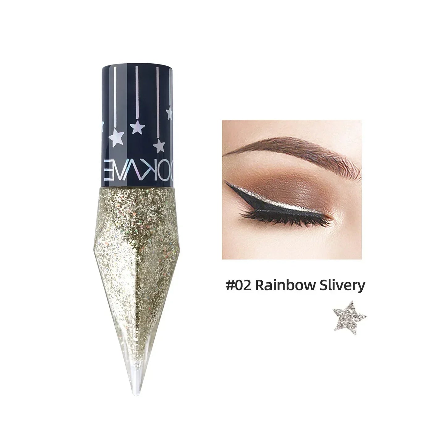 Diamond Shimmer Liquid Eyeliner – Waterproof 5-Color Set