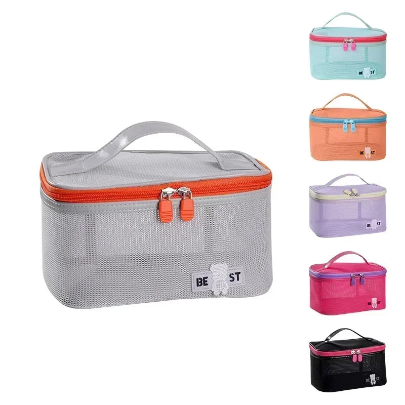 2025 Women’s Makeup Bag – Travel Cosmetic & Brush Organizer