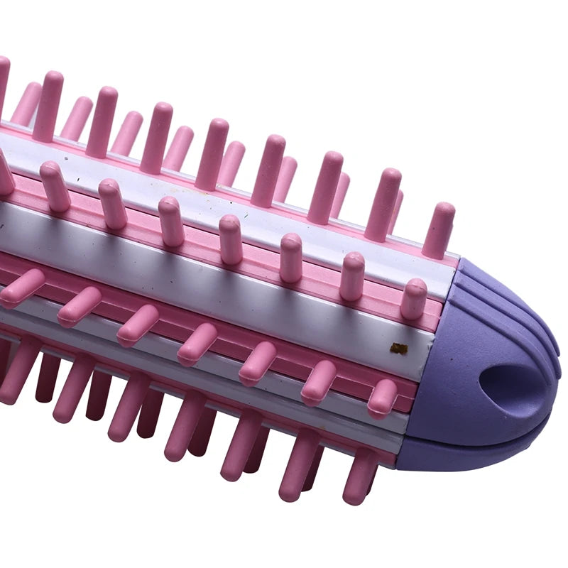 Travel Hair Styler – 2-in-1 Curler & Straightener Hot Brush