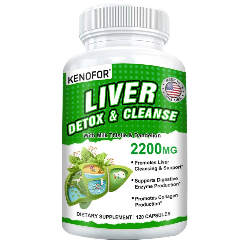 Fatty Liver Cleanse Supplement – Milk Thistle, Turmeric & Dandelion